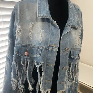 bling cute jean jacket